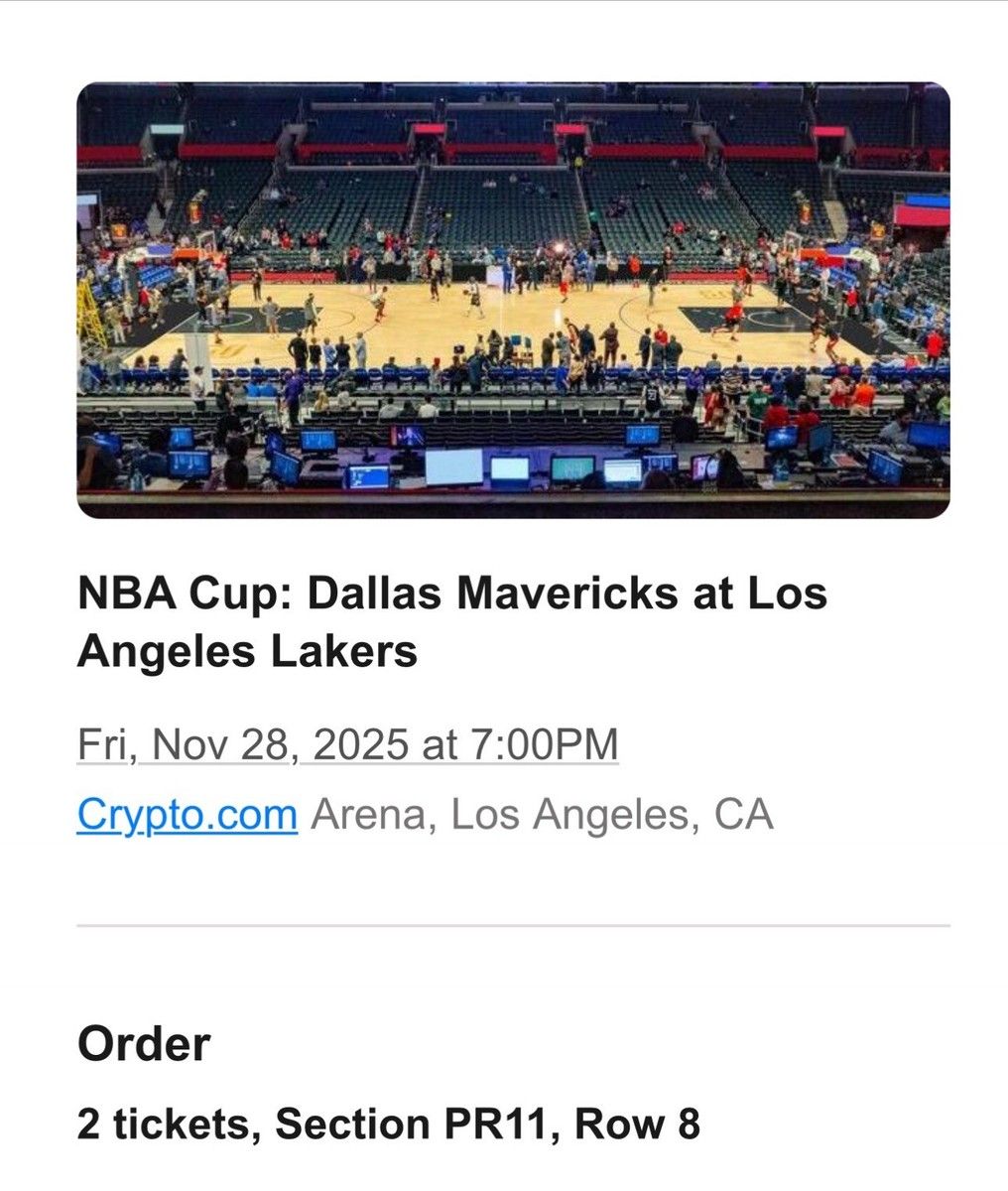 NBA Cup - Dallas Mavericks at Los Angeles Lakers at Crypto.com Arena