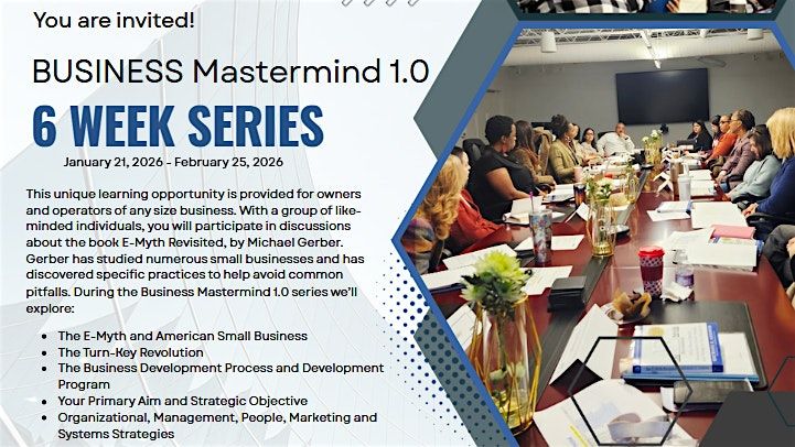 Business mastermind 1.0 \u2013  6 Week series
