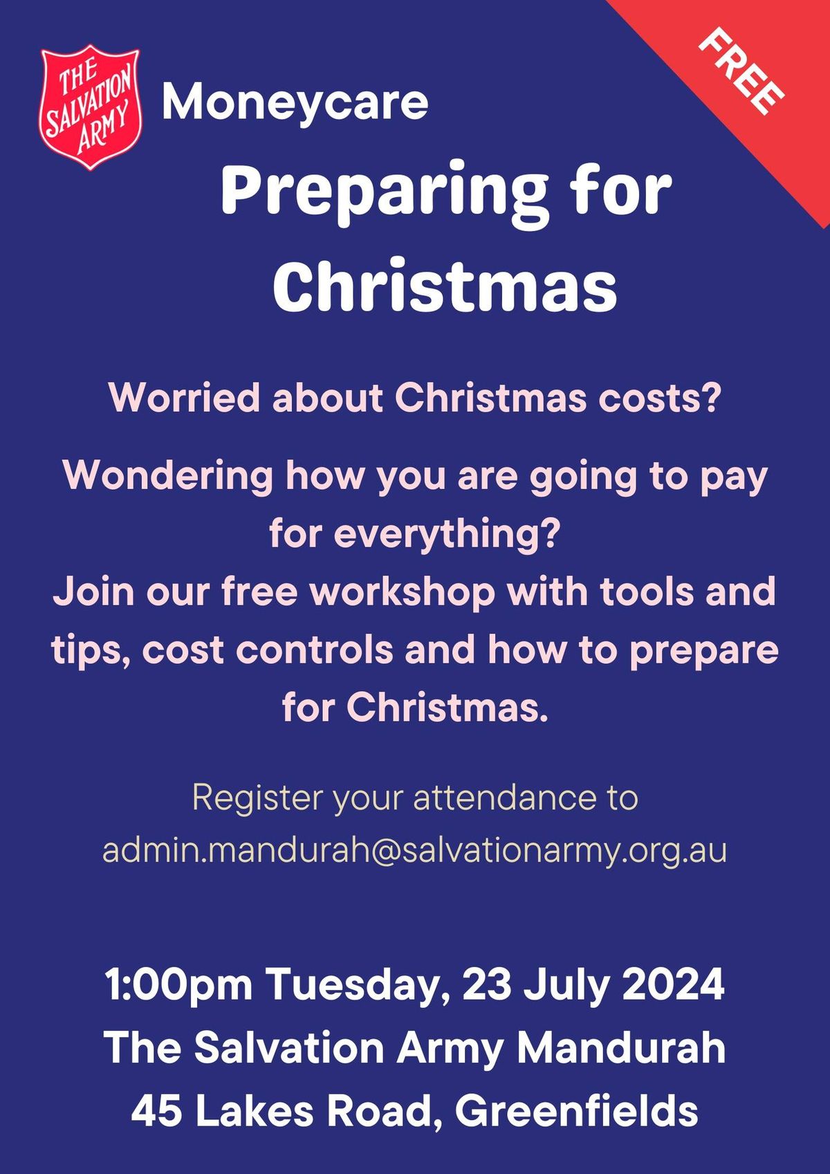 Moneycare Workshop for Christmas Preparation