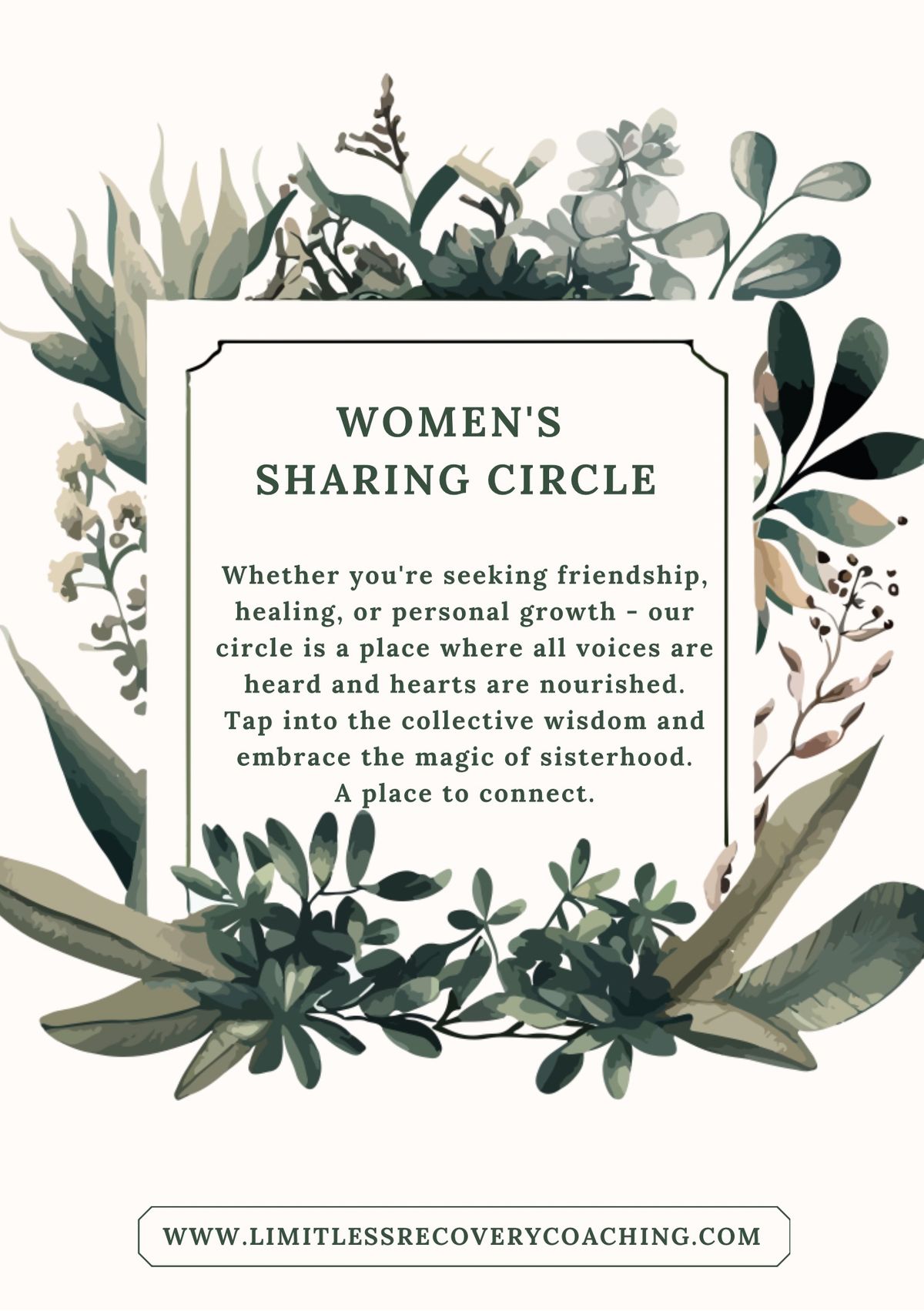 Woman\u2019s Sharing Circle - Sunday 2nd February 