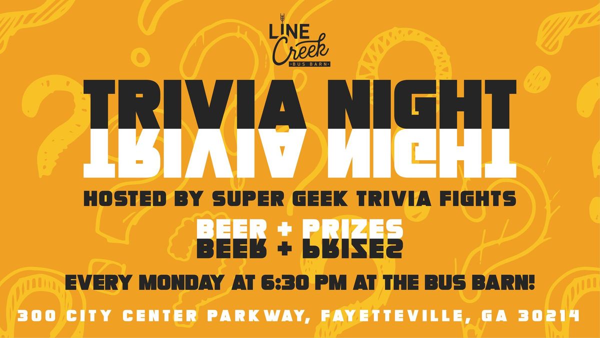 Trivia Mondays at the Bus Barn