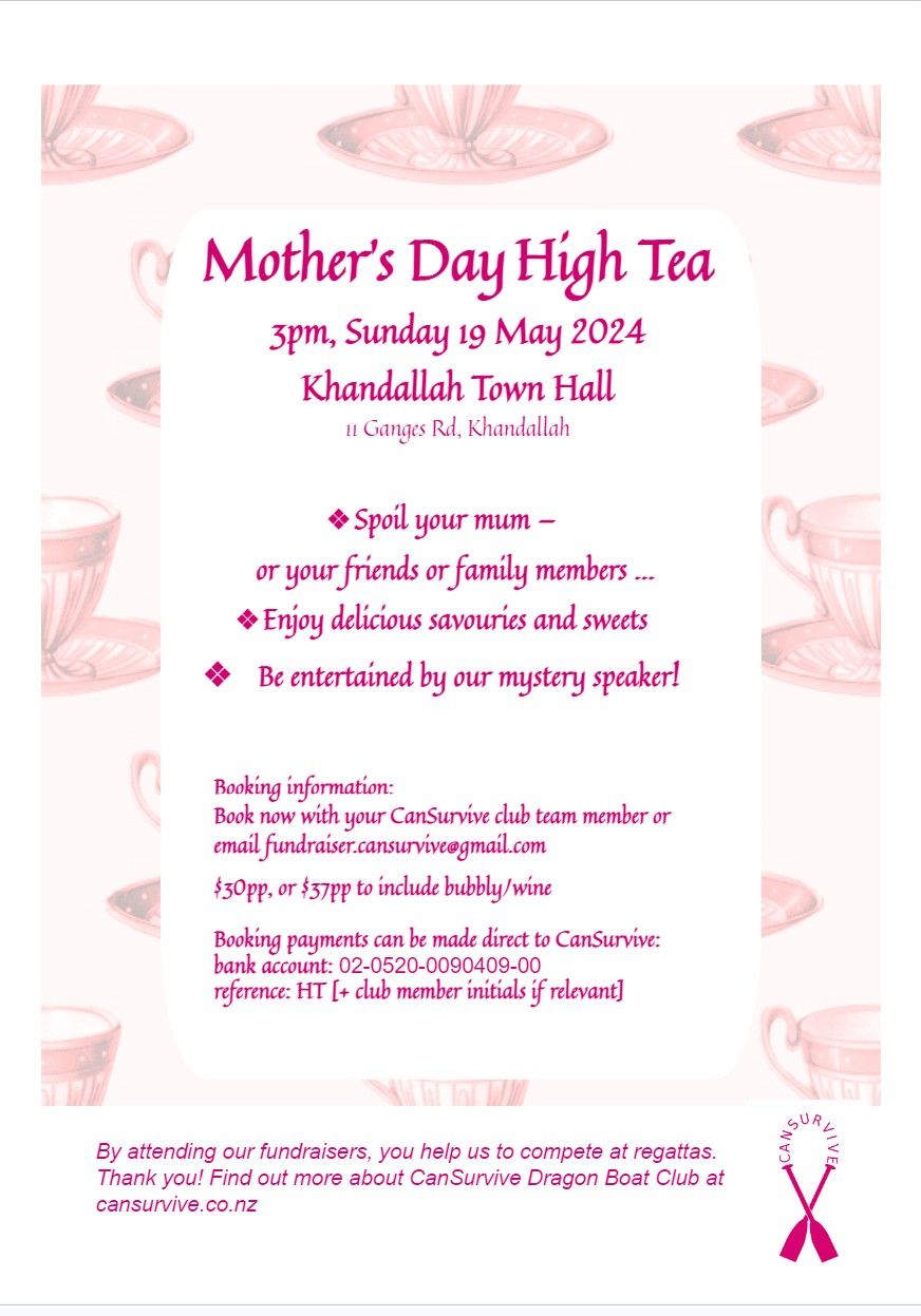 CanSurvive Mother's Day High Tea