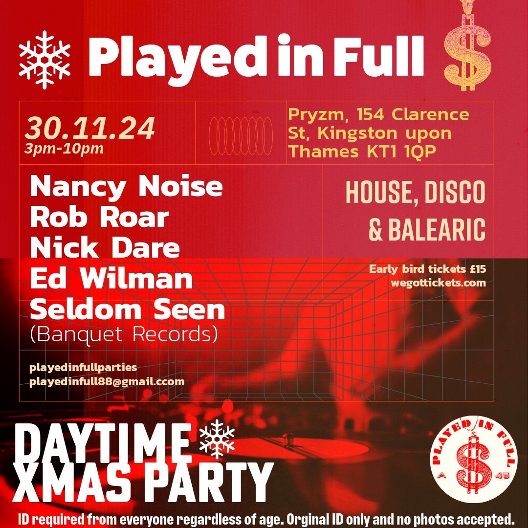 Played in Full Xmas Daytime Party 