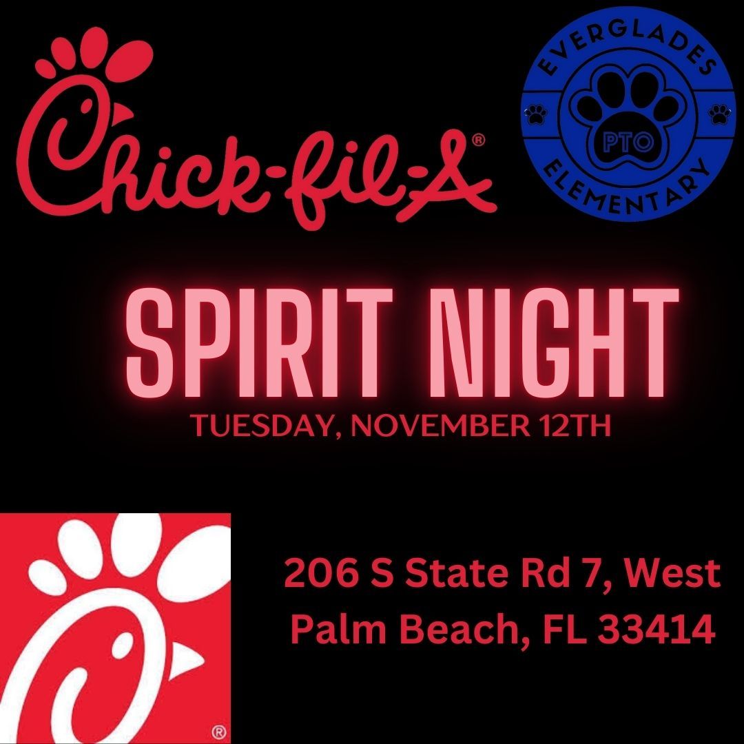 November Spirit Night at Chick-fil-A