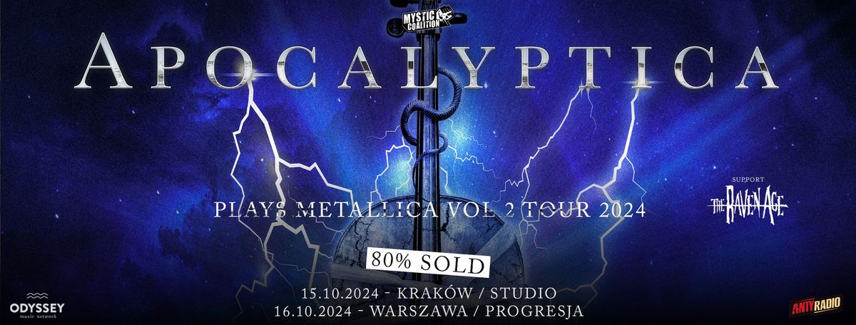 Apocalyptica Plays Metallica Vol. 2 Tour 2024 + The Raven Age \/ 15 X 2024 \/ Krak\u00f3w