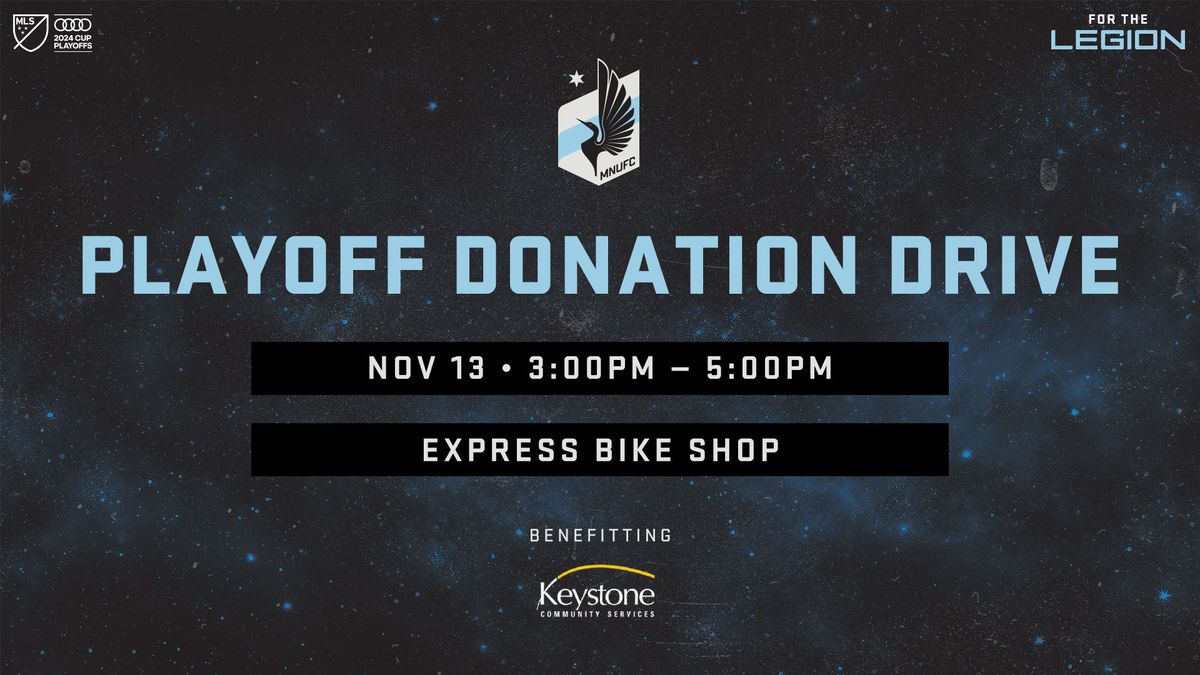 Playoff Donation Drive Benefitting Keystone Community Services