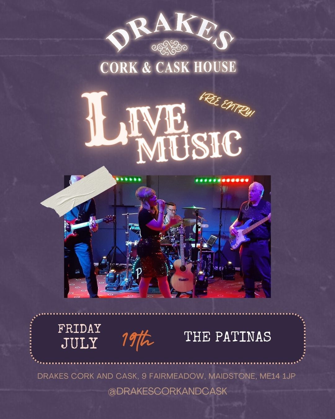 Live Music Friday with The Patinas 
