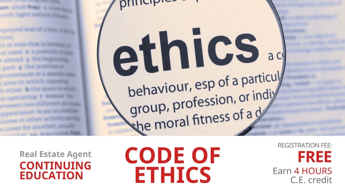 C.E. - NAR CODE OF ETHICS TRAINING