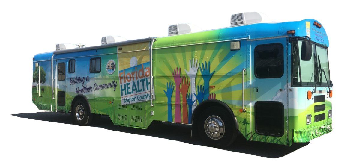 Department of Health Mobile Bus Onsite