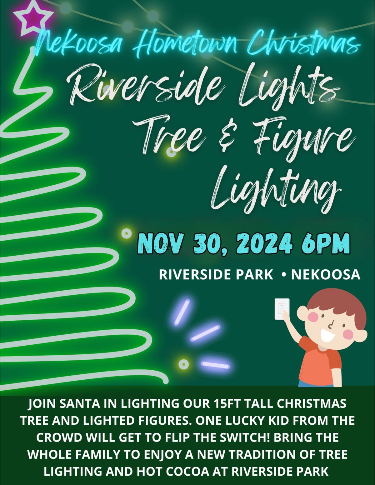 Nekoosa Christmas Lighting Ceremony!