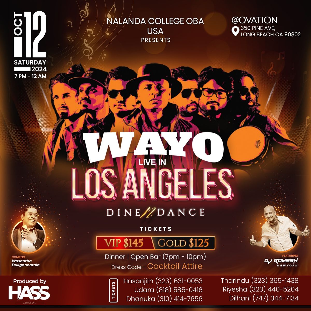 WAYO Live in Los Angeles - Dine N Dance