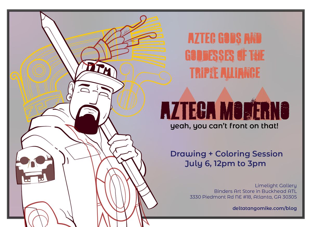 Azteca Moderno 2024 Collection - DRAWING AND COLORING SESSION 
