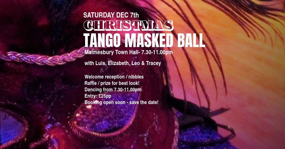 Tango Masked Ball in Malmesbury Town Hall