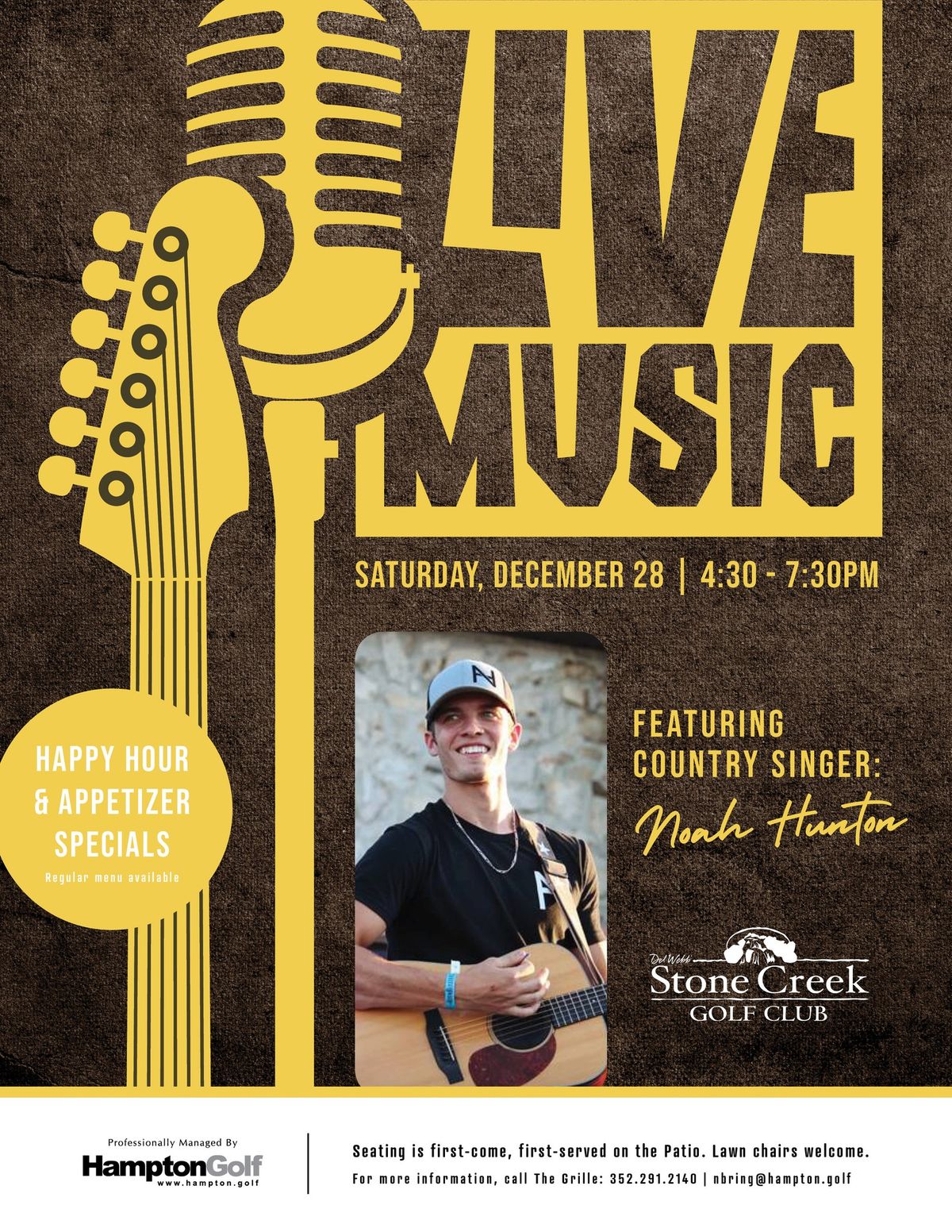 Live Music featuring Noah Hunton