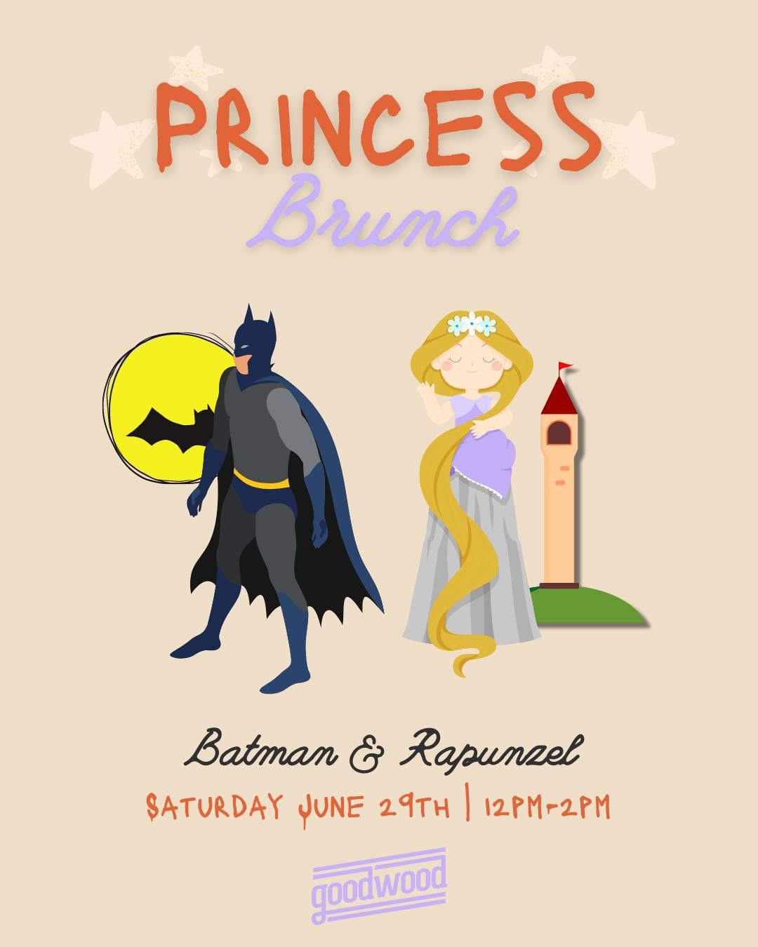 Princess Brunch with Batman and Rapunzel