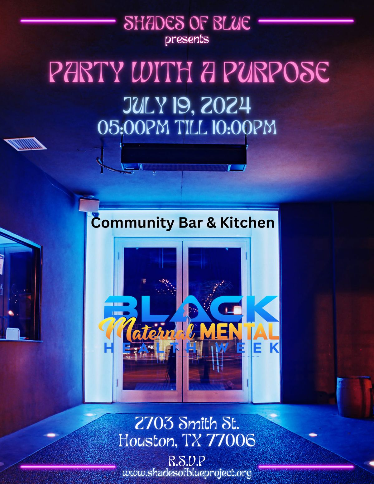 Party with a Purpose: Black Maternal Mental Health Week Kick-Off 