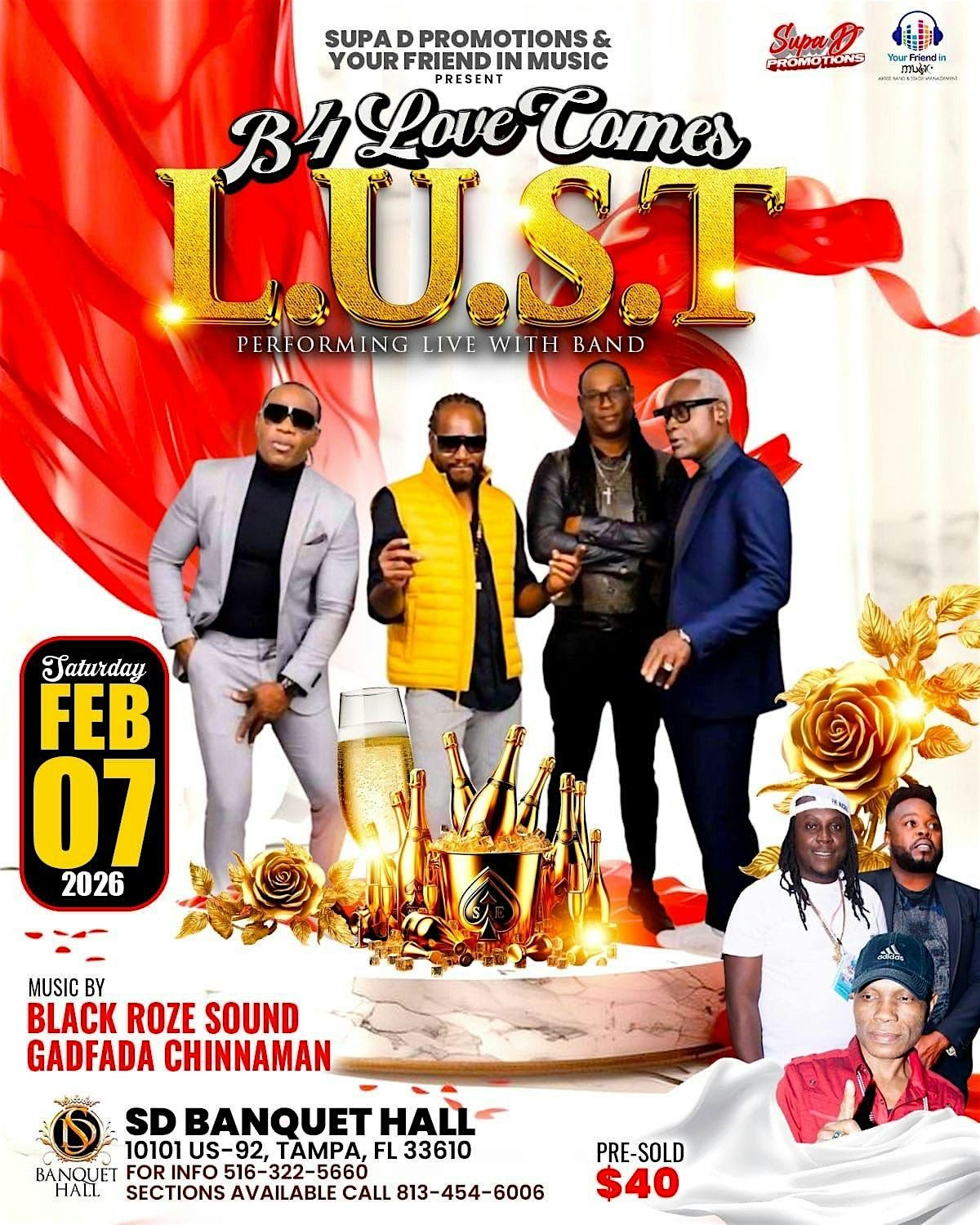 B4 LOVE COMES - L.U.S.T -live in concerts!!!