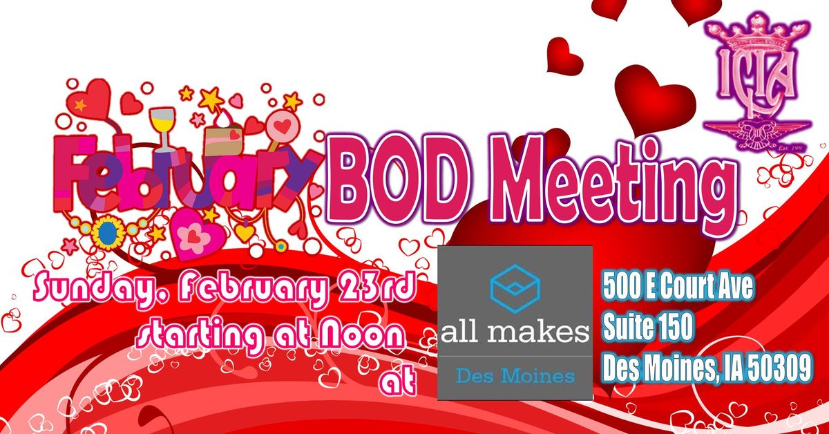 February BOD Meeting