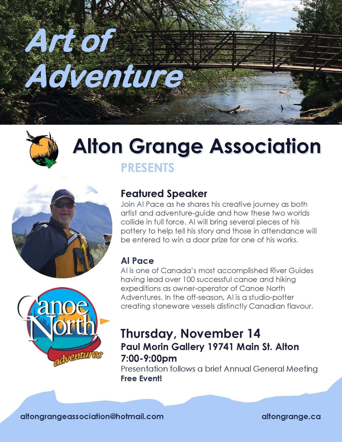 The Art of Adventure - a talk with Al Pace and the AGA