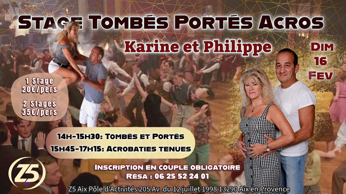 STAGE TOMBES, PORTES, ACROBATIES (toutes danses)