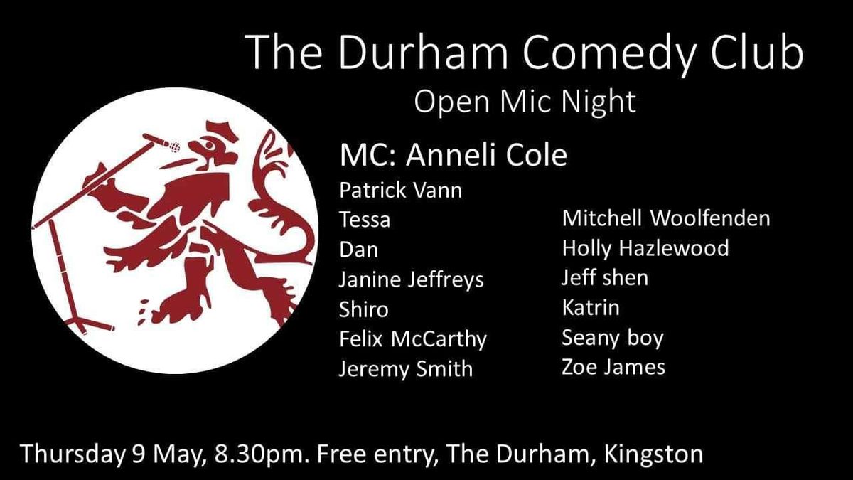 Durham Comedy Club - Open Mic Night