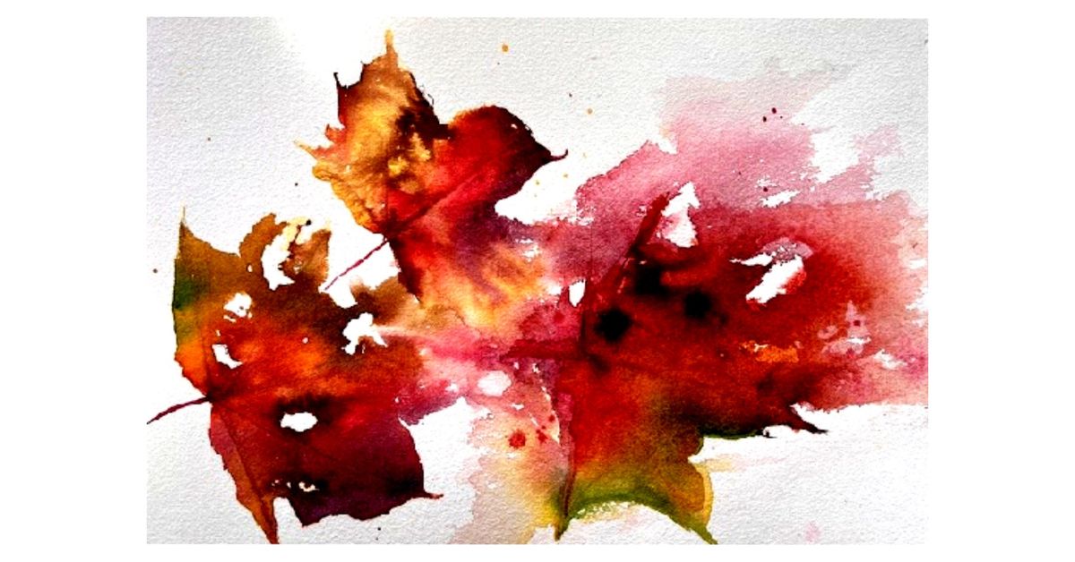 AUTUMN LEAVES IN WATERCOLOUR AND INK WITH HELEN CLARKE