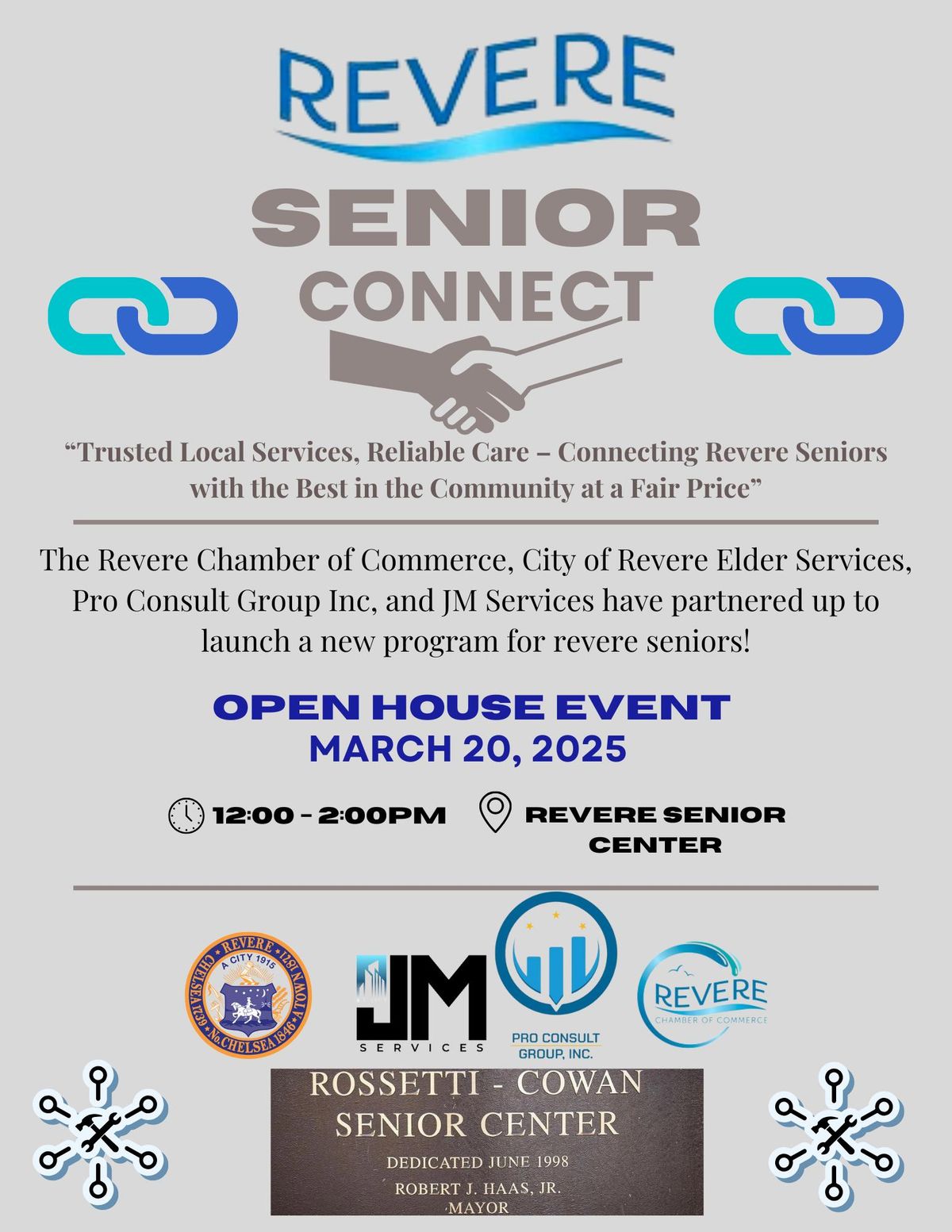 REVERE SENIOR CONNECT - OFFICIAL PROGRAM LAUNCH & OPEN HOUSE