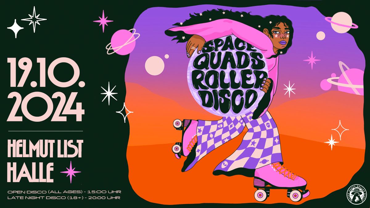 Space Quads Roller Disco 2024 \u2013 Late Night Disco (18+)