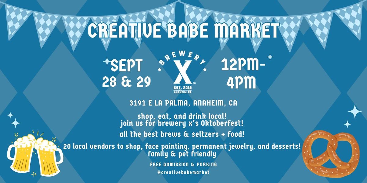 Creative Babe - Pop-Up Market @ Brewery X \ud83e\udd68