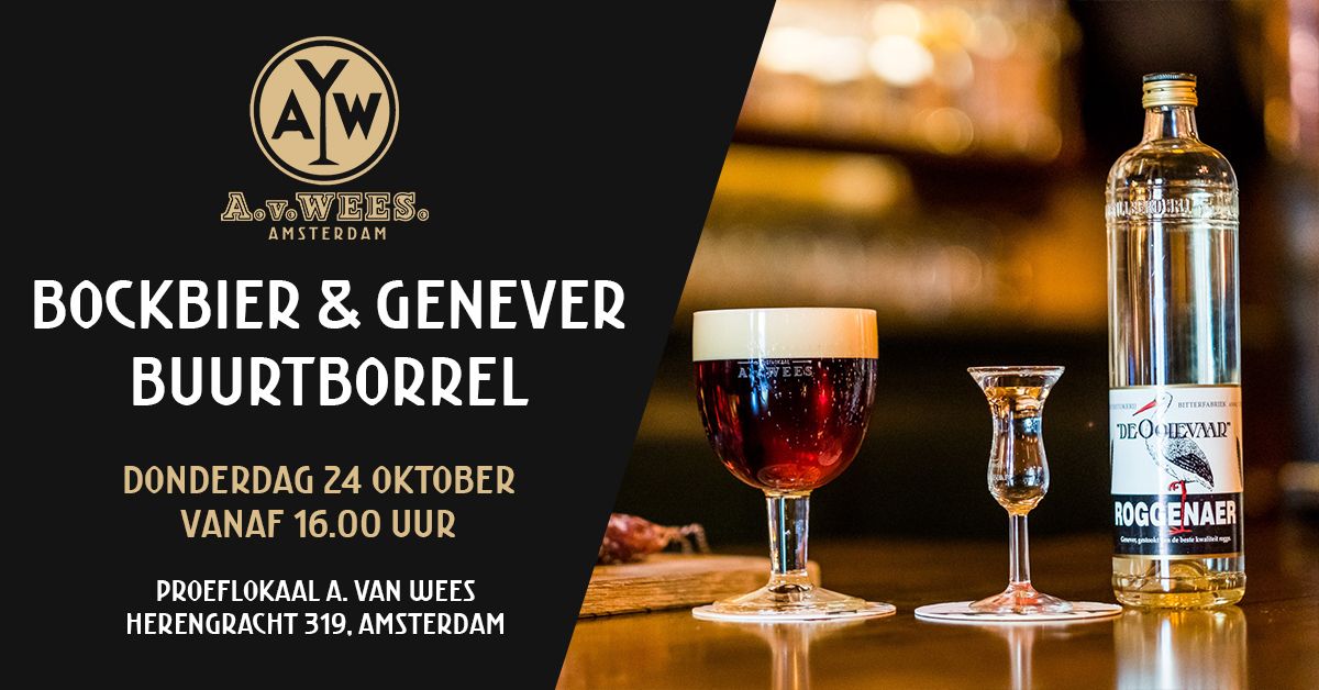 Bockbier & Genever Buurtborrel bij A. van Wees