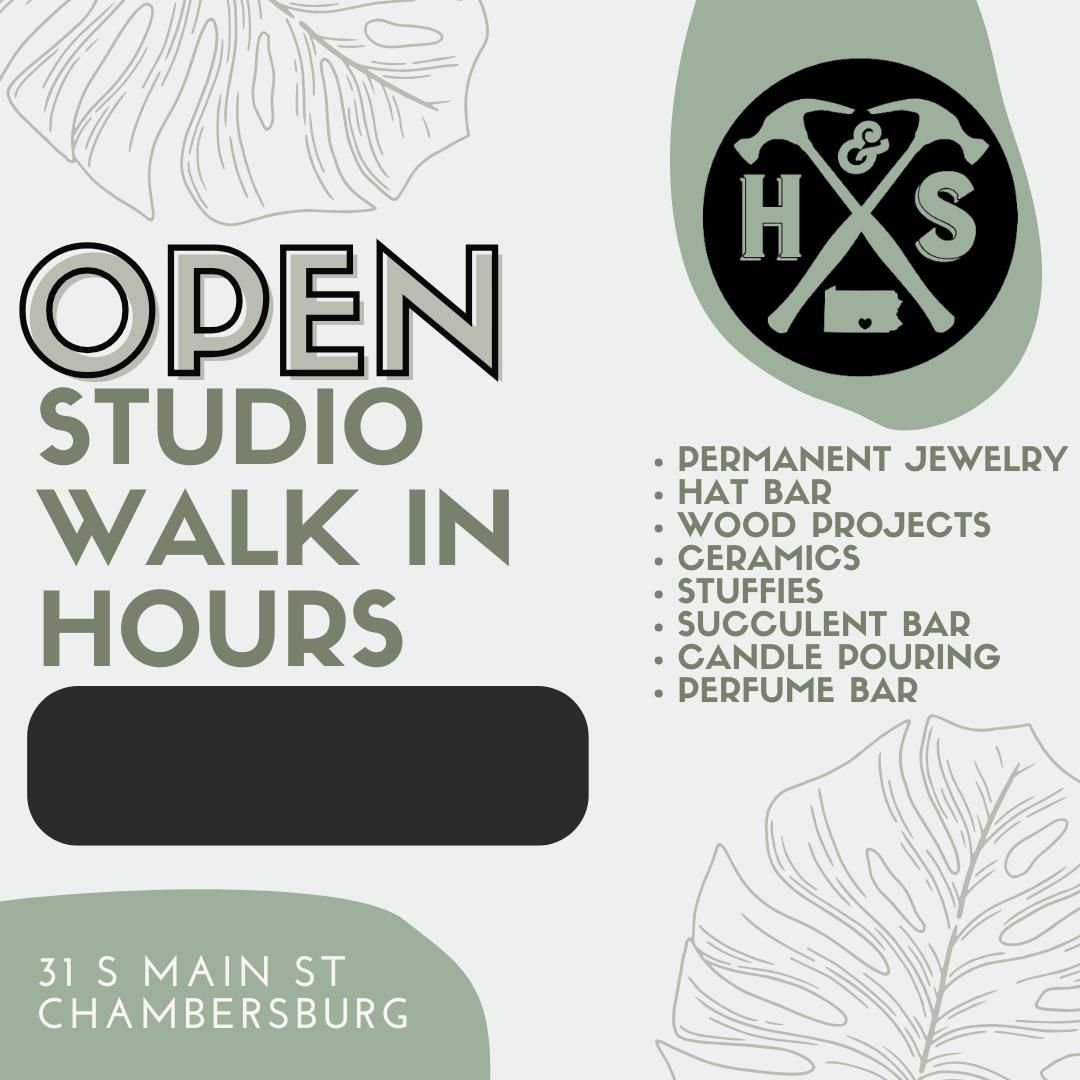 Saturday March 29th- OPEN STUDIO 10a-2p