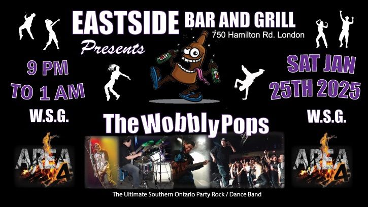 THE WOBBLY POPS WSG AREA 4 ROCK EASTSIDE BAR AND GRILL