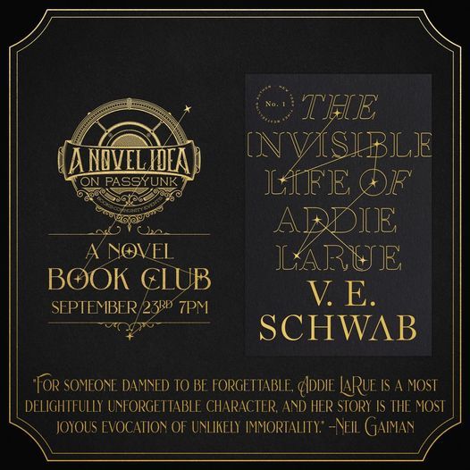 General Fiction Book Club - The Invisible Life of Addie LaRue