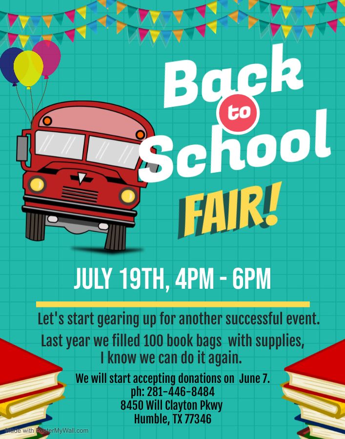 Oakmont of Humble Back to School Fair, Free community event 