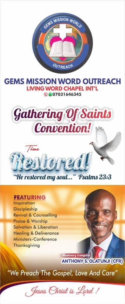 Gathering of Saints Convention 2024