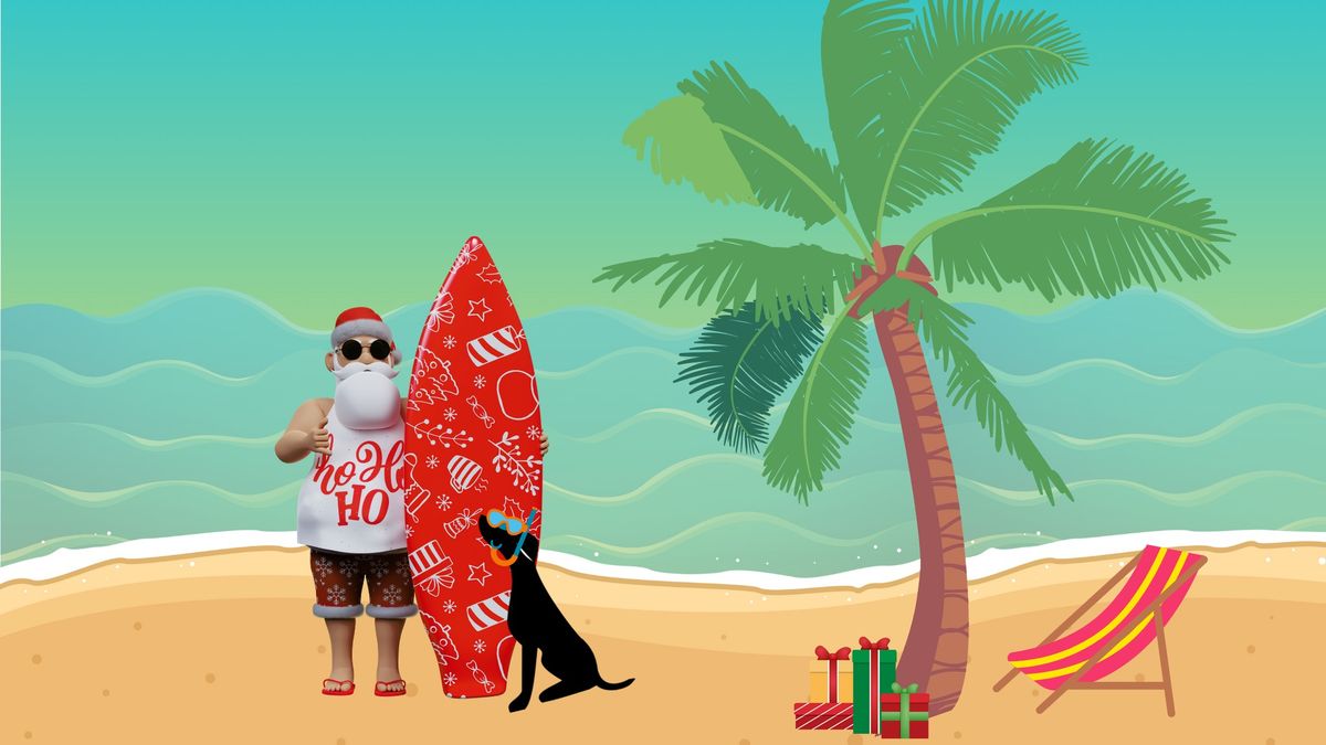 Photos with Surf Santa Paws