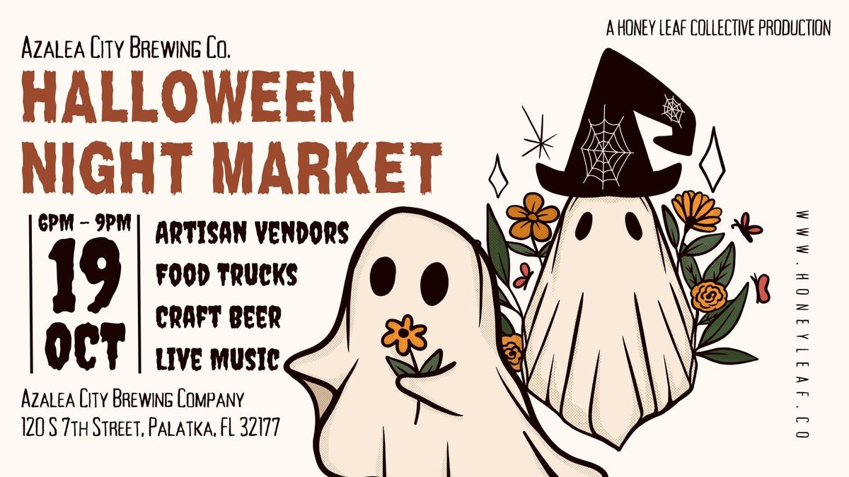 \ud83c\udf83\u2728 Halloween Night Market at Azalea City Brewing Company\u2728\ud83c\udf83