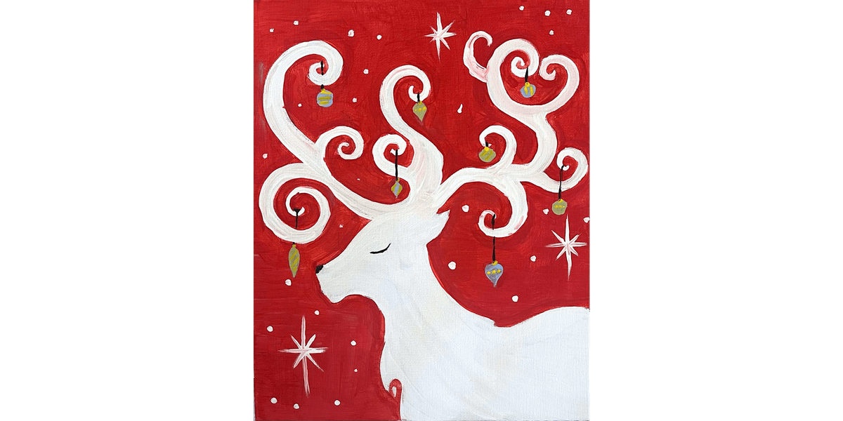 Reindeer Ornament - Paint and Sip in Jacksonville | Classpop!\u2122