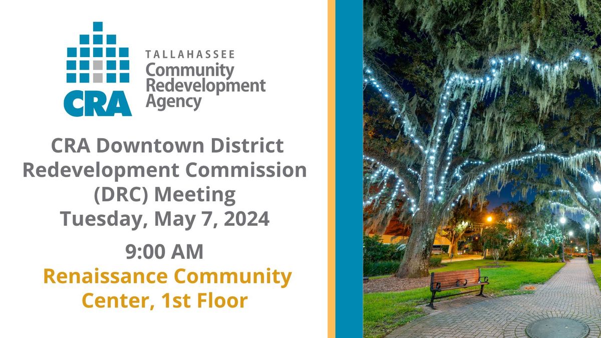 CRA Downtown District Redevelopment Commission (DRC) Meeting