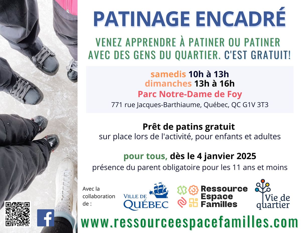 Patinage encadr\u00e9