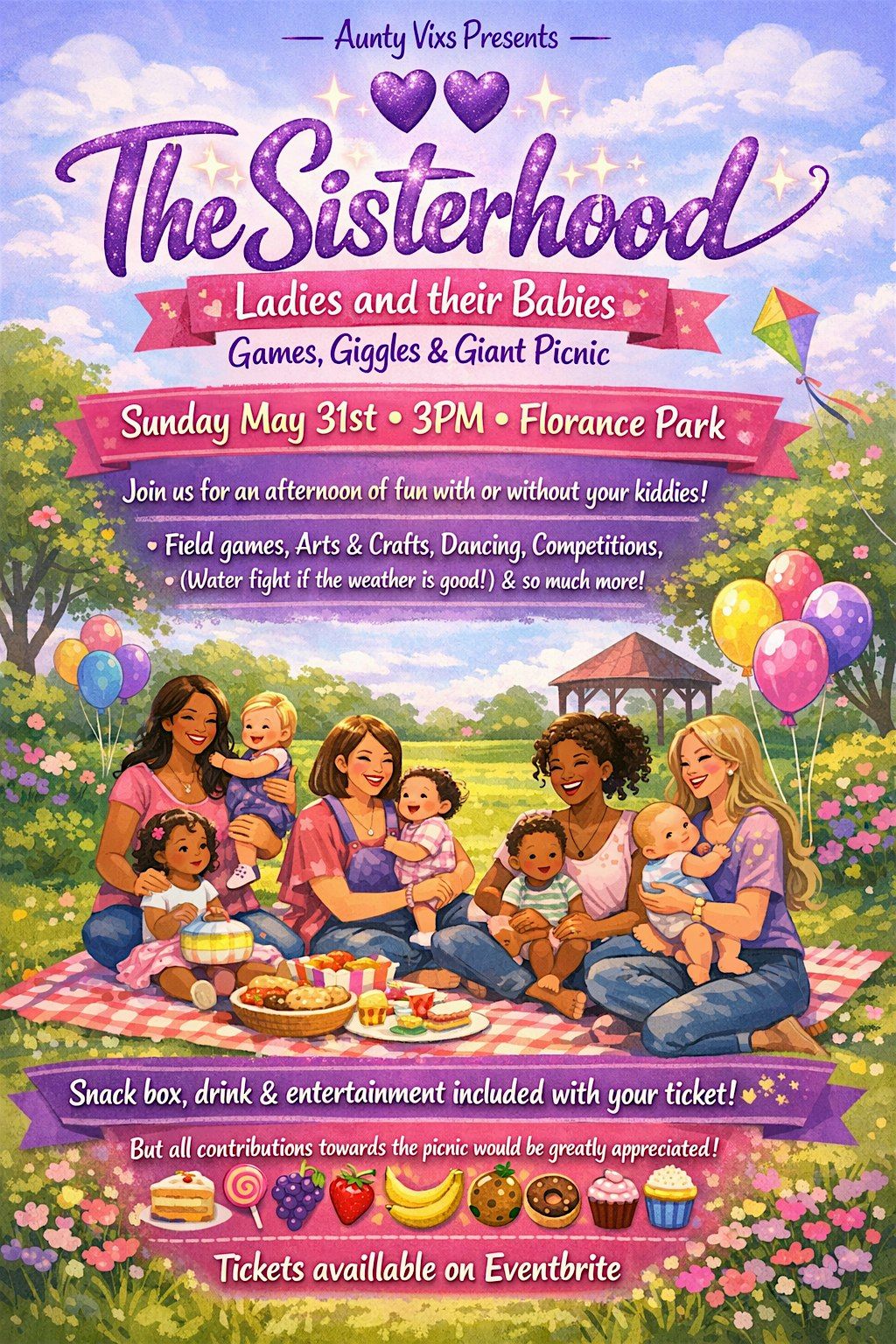 The Sisterhood Games Giggles & Giant Picnic