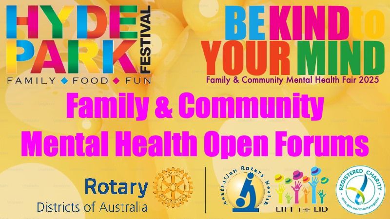 Family & Community Mental Health Open Forums