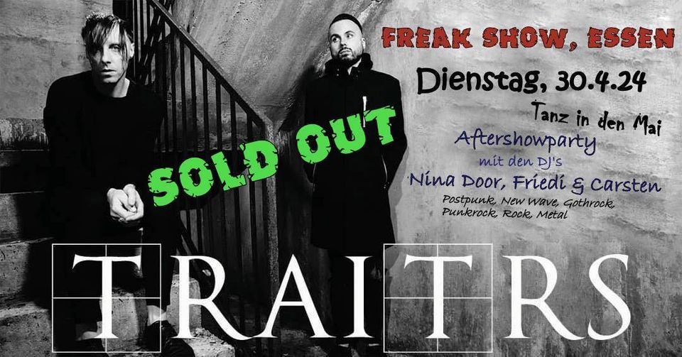 SOLD OUT! TRAITRS + Aftershowparty