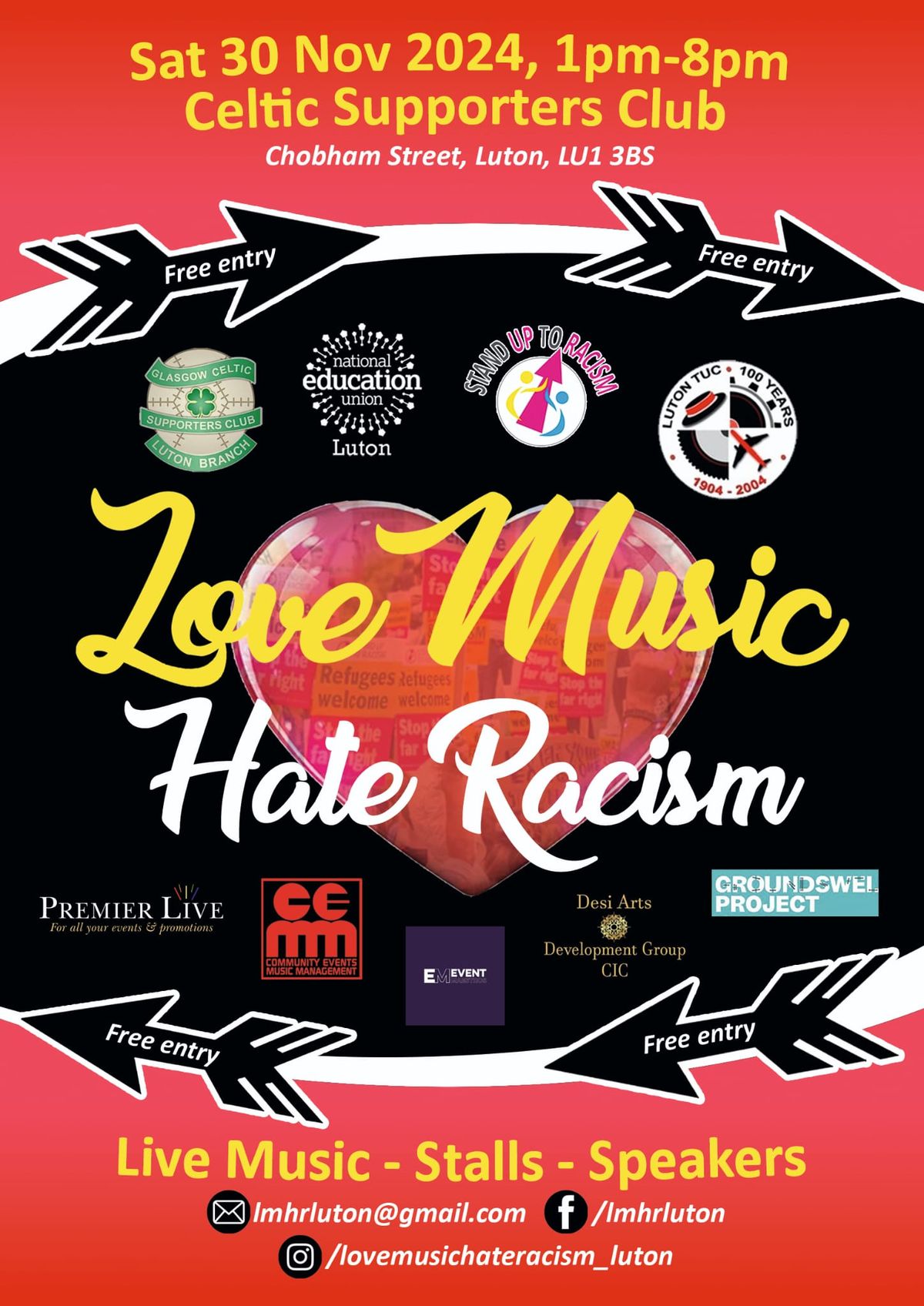 Love Music Hate Racism Relaunch