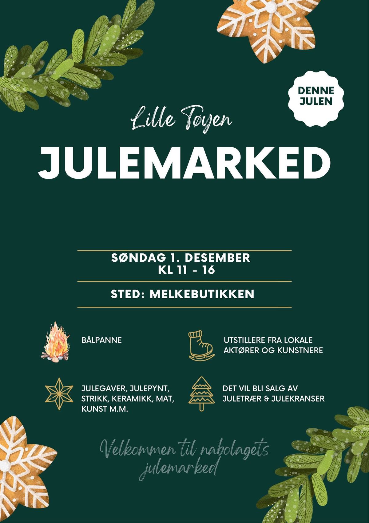 Julemarked Lille T\u00f8yen hageby 