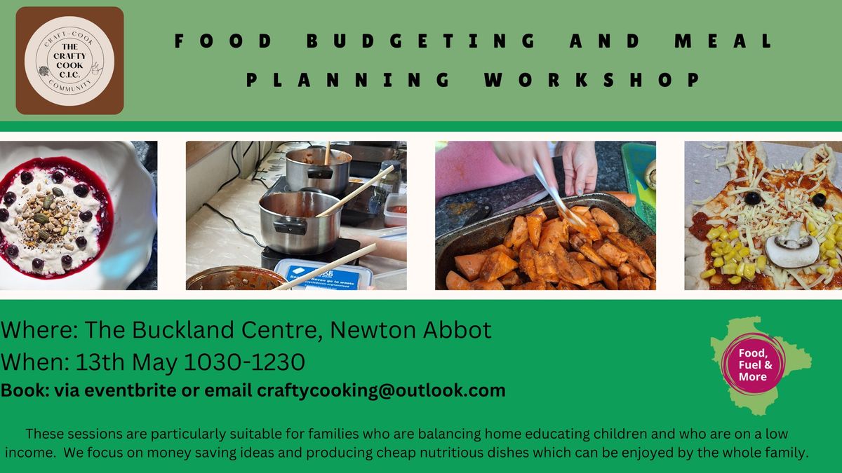 FREE - Food Budgeting and Meal Planning Workshop