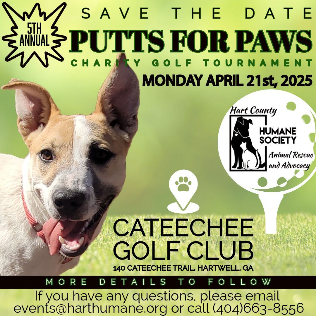 5th Annual Putts for Paws Charity Golf Tournament