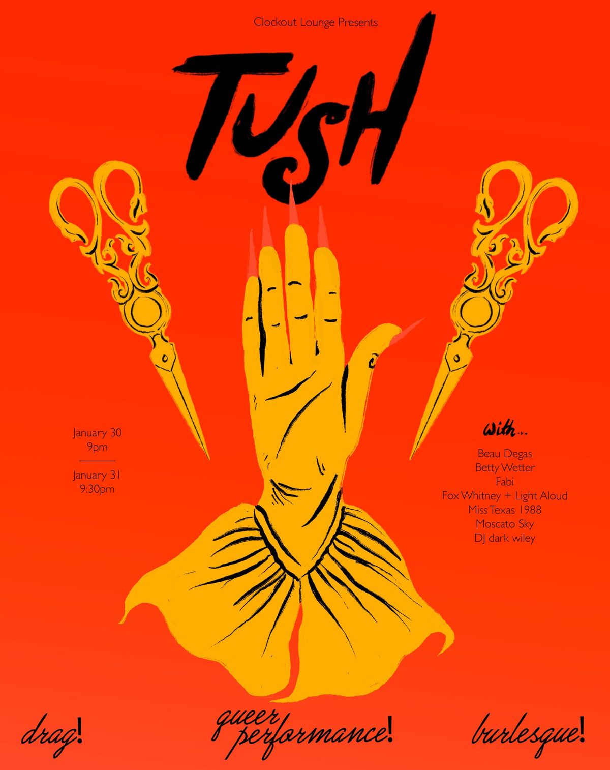 Clock-Out Lounge Presents: TUSH!