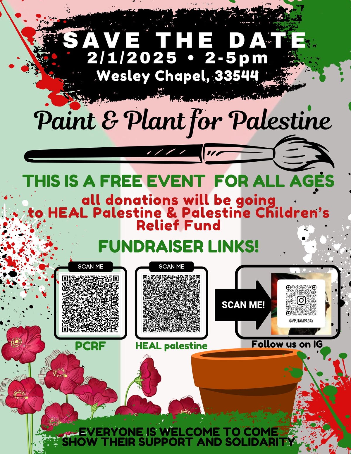 Paint & Plant for Palestine