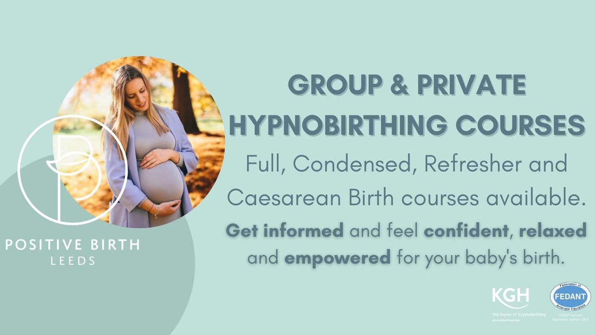 Group Hypnobirthing Antenatal Course - NOVEMBER 2024